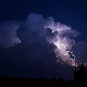 thunderstorm cloud lightning