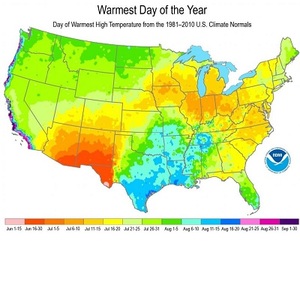 Warmest Day Year